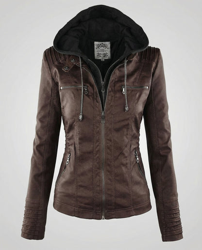 Wetterfeste Damenjacke mit Kapuze