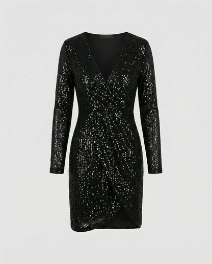 Damen Paillettenkleid Schimmernd