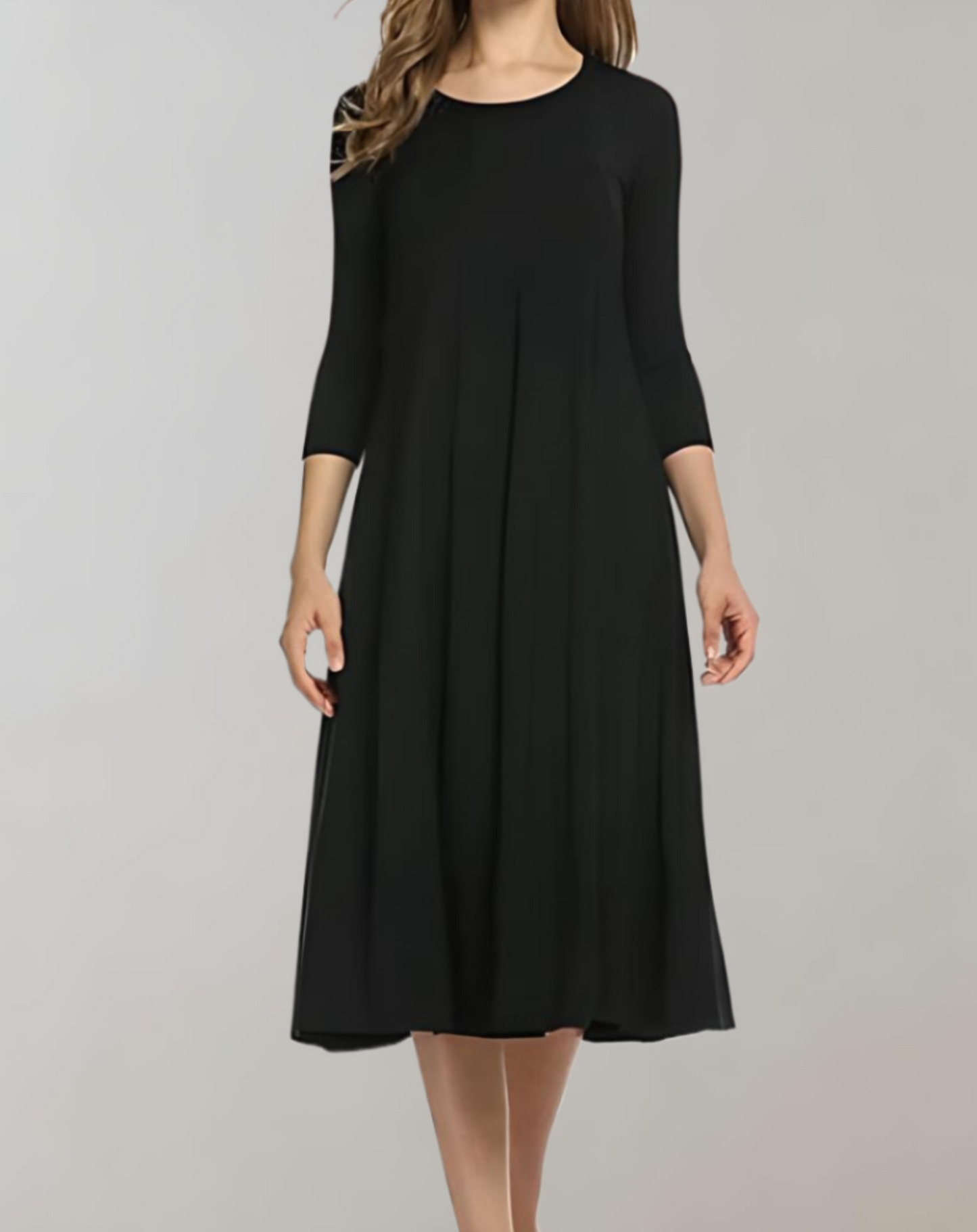 Damen Swingkleid 3/4 Ärmel