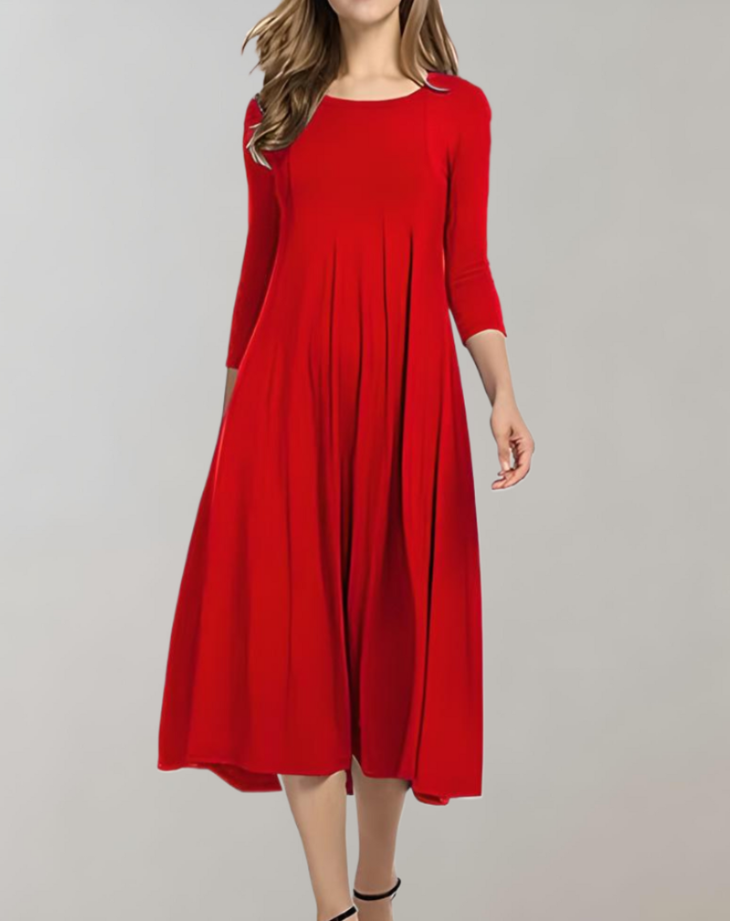 Damen Swingkleid 3/4 Ärmel