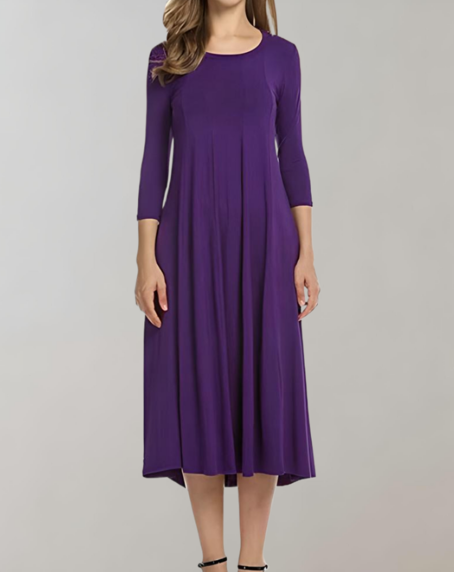 Damen Swingkleid 3/4 Ärmel