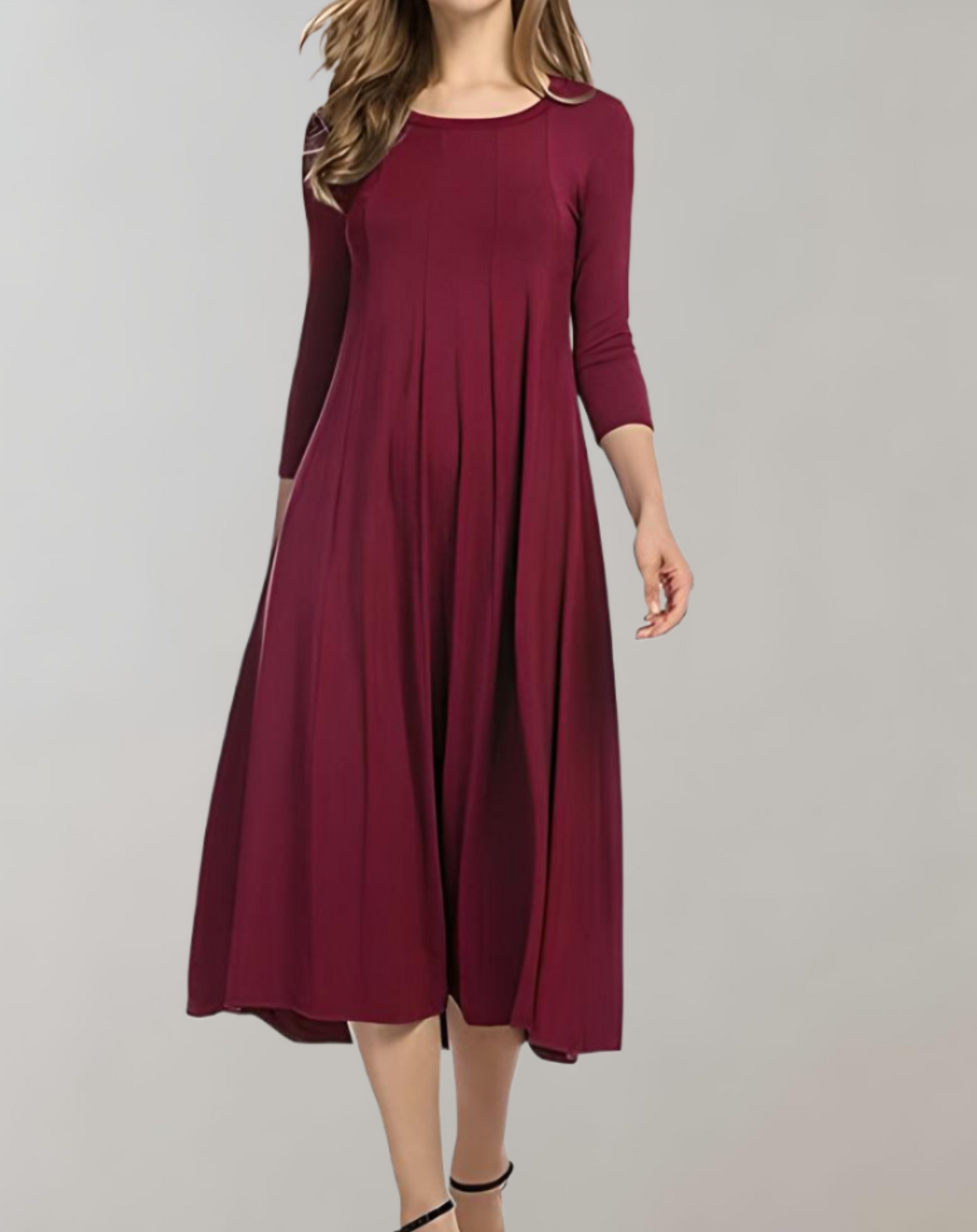 Damen Swingkleid 3/4 Ärmel