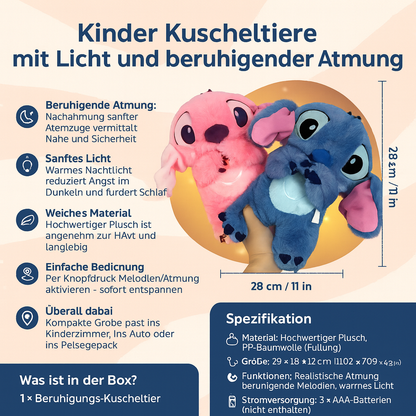 Kuscheltiere mit Licht und Atmung für Kinder