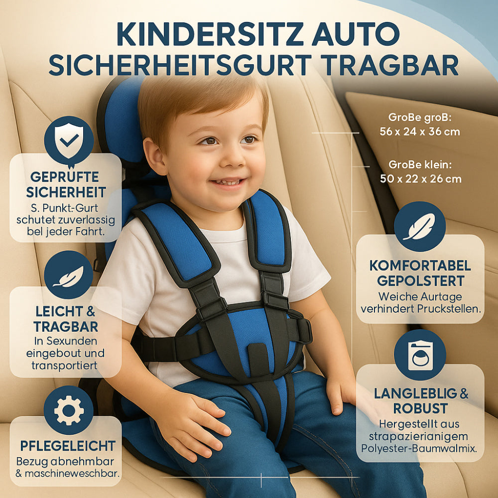 Kinder Auto Sitz Tragbar Mit Sicherheitsgurt