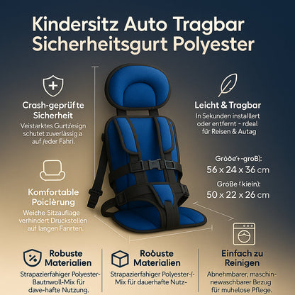 Tragbarer Kindersitz mit Sicherheitsgurt Polyester