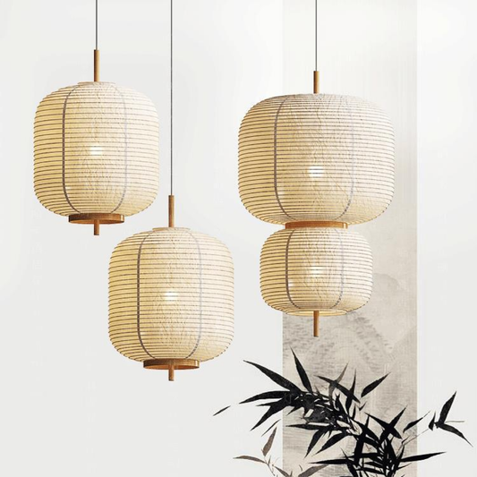 Asiatische Reispapier Pendelleuchte - Norvielle