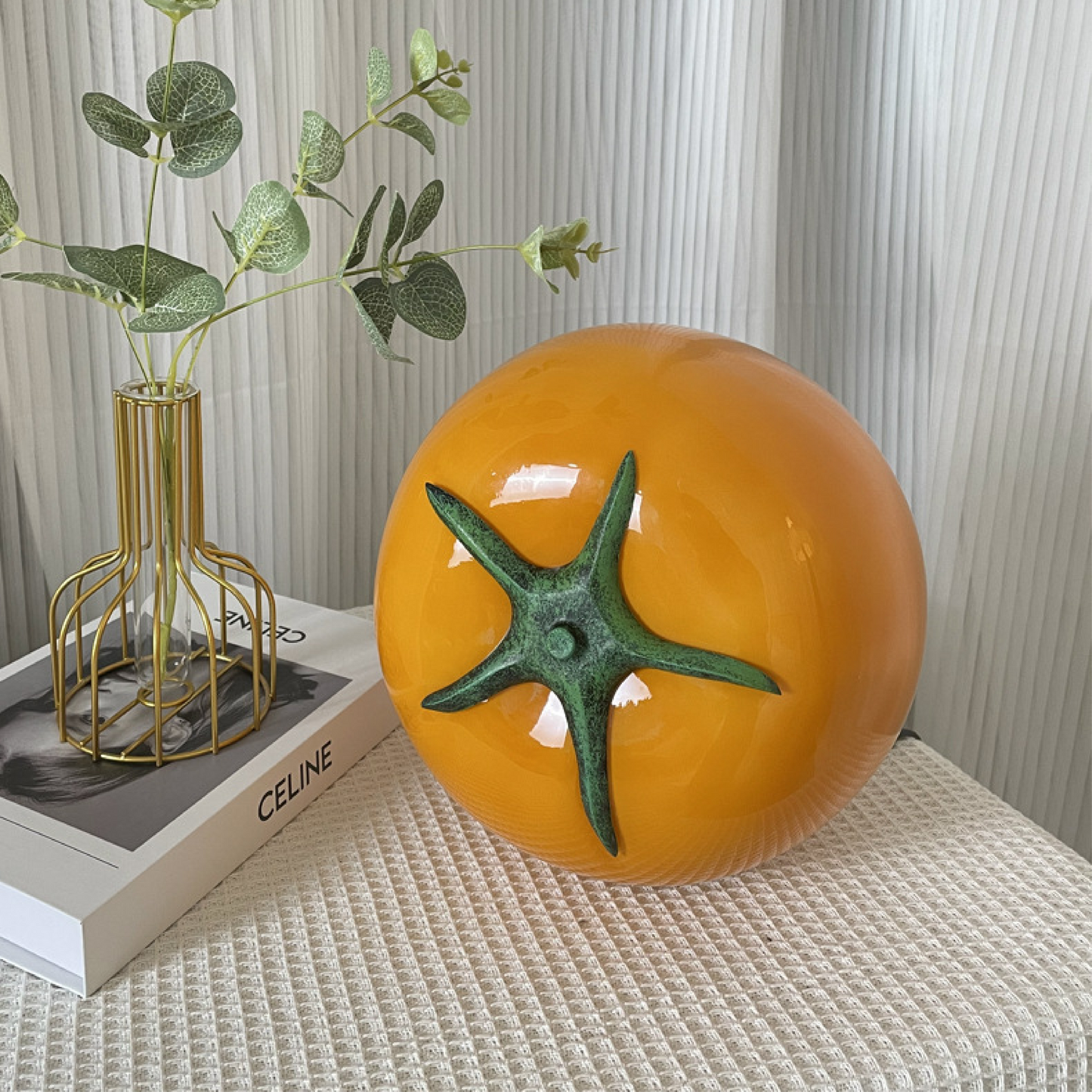 Tomatenform Tischleuchte