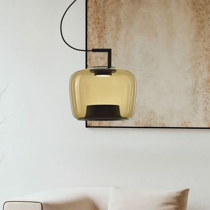 Glas Pendelleuchte Jaura