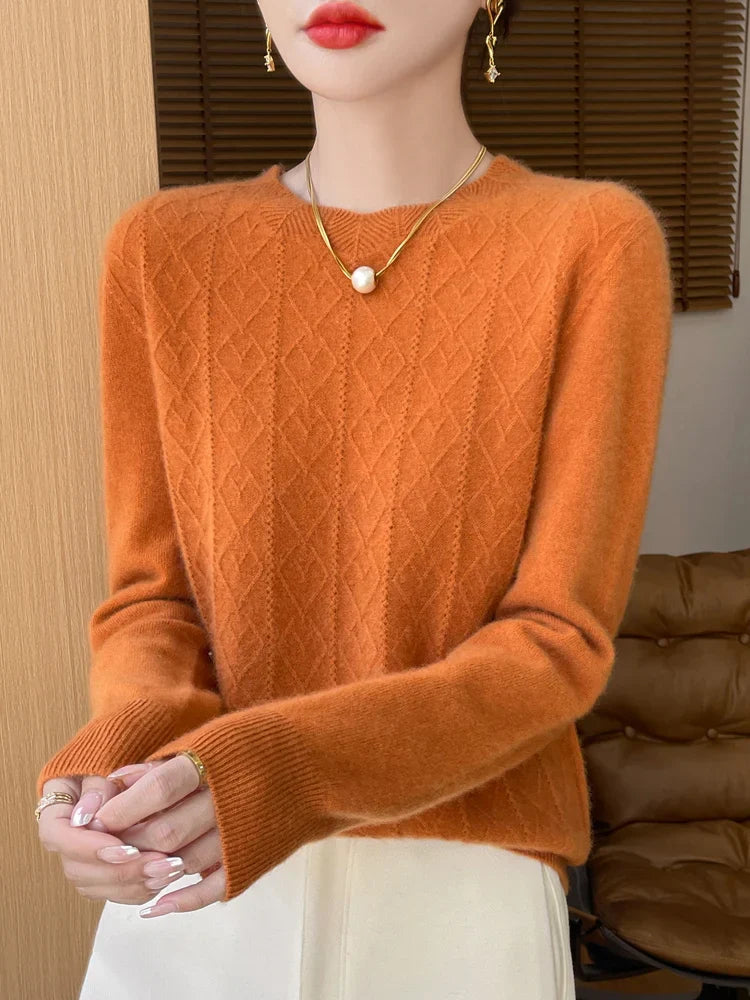 Damen Merino Wollpullover