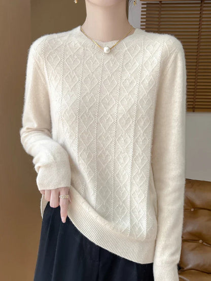 Damen Merino Wollpullover - Norvielle