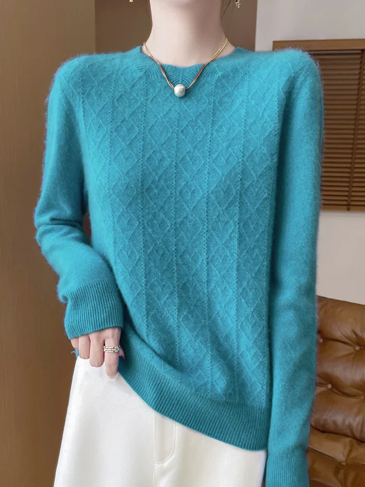 Damen Merino Wollpullover
