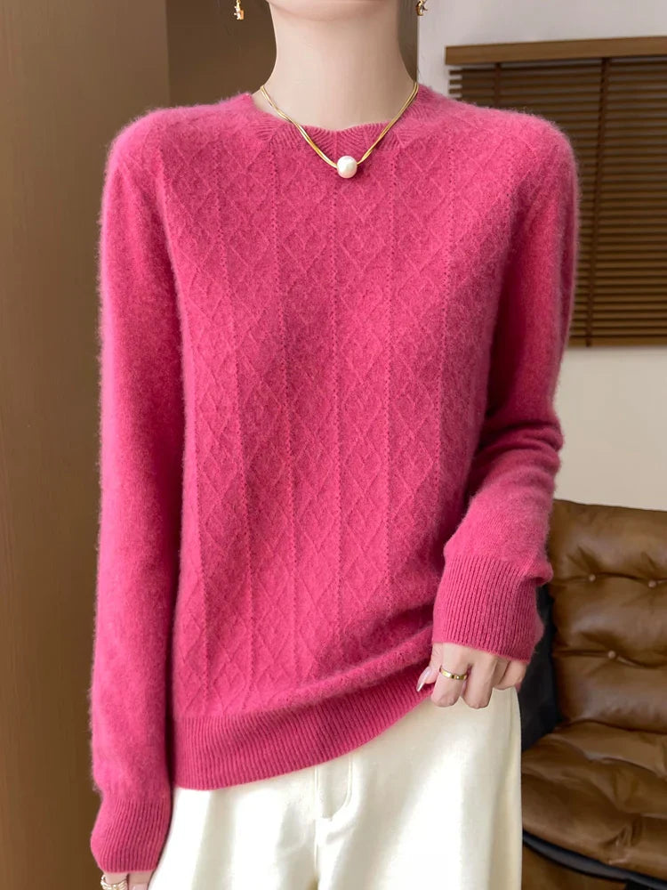 Damen Merino Wollpullover