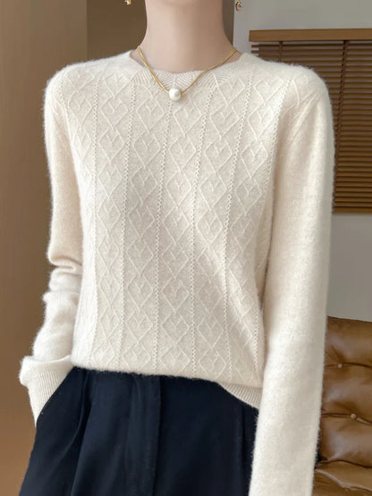 Damen Merino Wollpullover