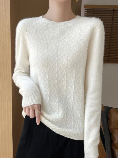 Damen Merino Wollpullover