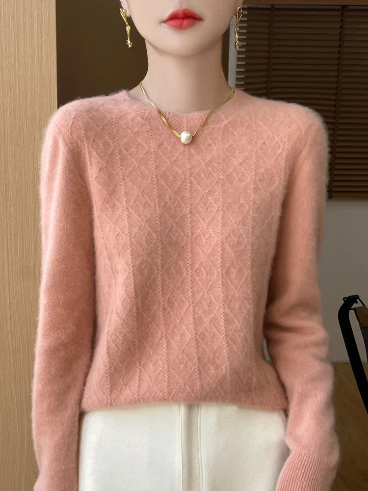 Damen Merino Wollpullover