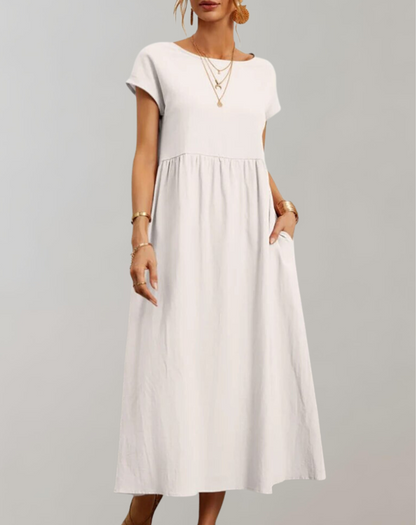 Klassisches Midi-Kleid im Vintage-Stil