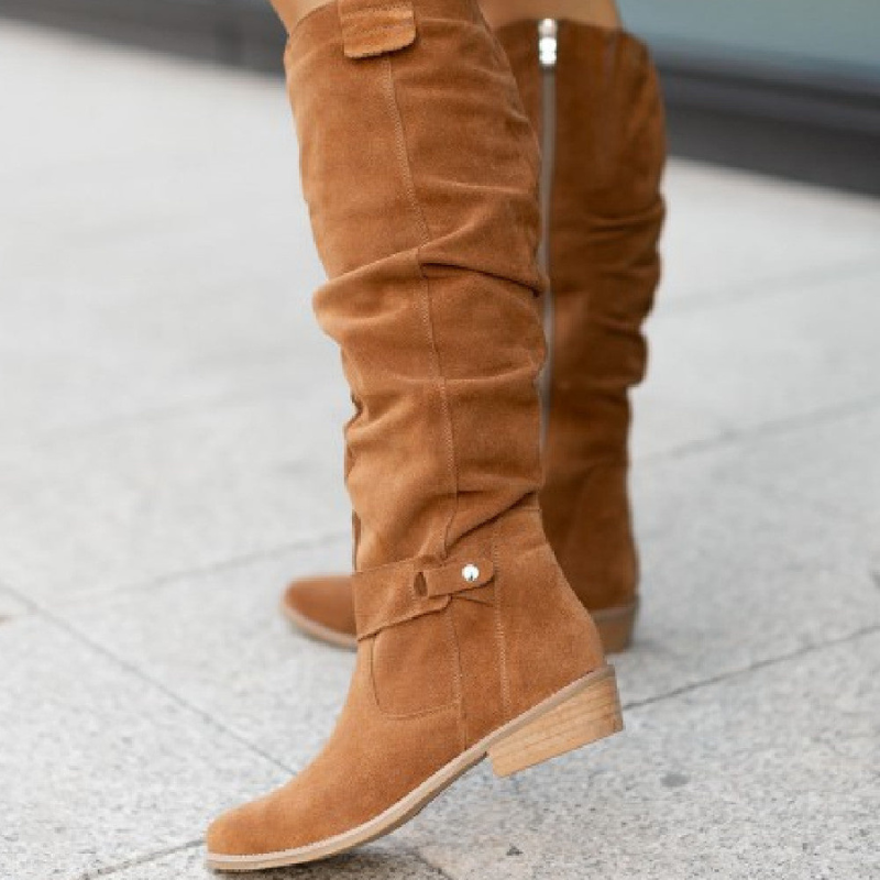 Damen Knöchelstiefel Reißverschluss Winter