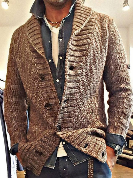 Norvielle Herren Strickcardigan Vintage Design - Norvielle