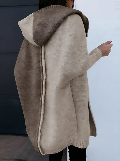Damen Strickjacke Lockere Passform Lange Ärmel