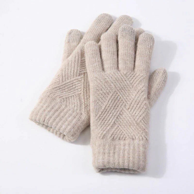 Damen Strickhandschuhe Warm Bequem