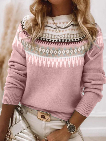 Damen Strickpullover Hüftlänge