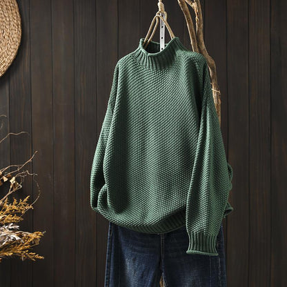 Damen Strickpullover Lange Ärmel