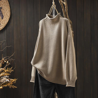 Damen Strickpullover Lange Ärmel