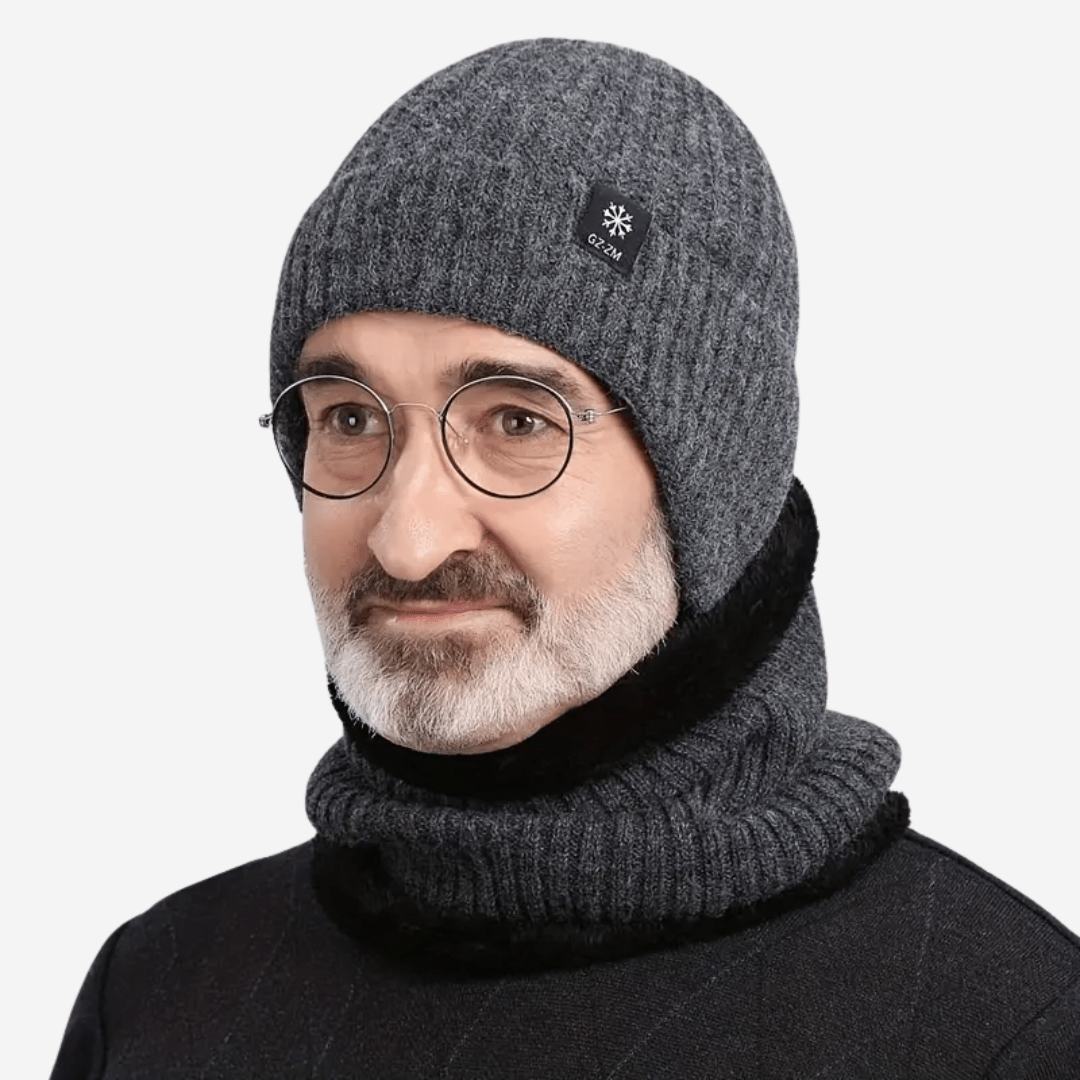 Unisex Strickmütze Fleece Futter Ohrenbedeckung