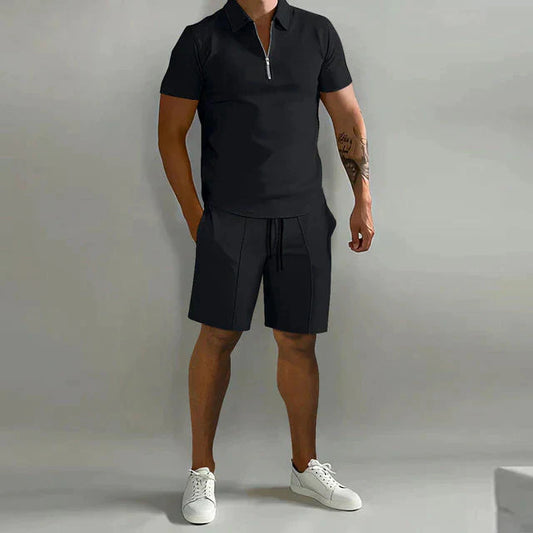 Herren Zweiteiler Kurzarm Shorts-Set - Norvielle