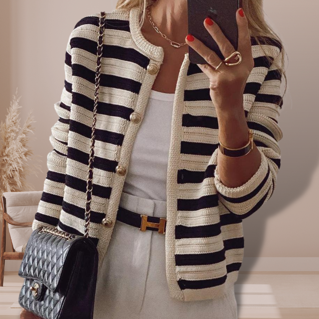 Gestreifter Damen-Cardigan - Norvielle
