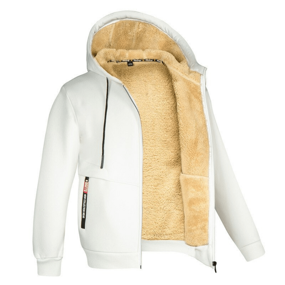 Herren Hoodie Fleece Kapuzenjacke Reißverschluss