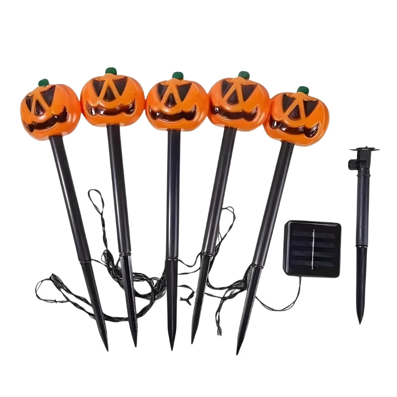 Solar Kürbislichter LED für Draußen Halloween Garten - Norvielle