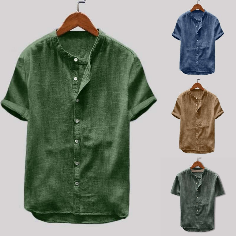 Männer Kurzarmhemd Leichtes Button-Up Sommerhemd - Norvielle