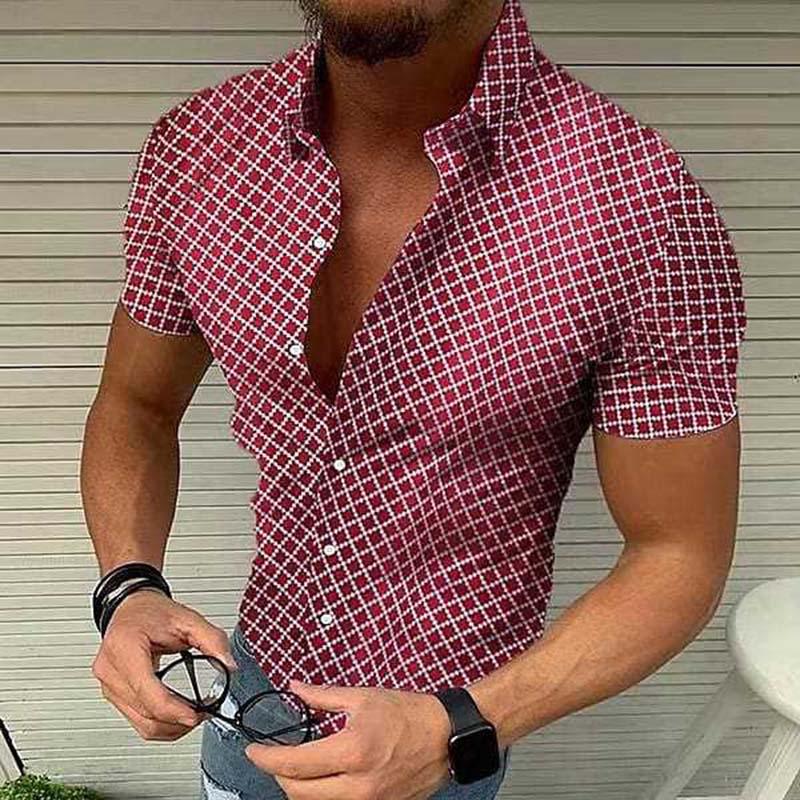 Herren Slim Fit Kurzarmhemd - Norvielle