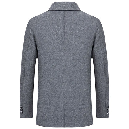 Kurzer Trenchcoat – Einreihig – Maßgeschneidert – Winter-Trenchcoat – Herrenjacke-Chaps Herrenmode