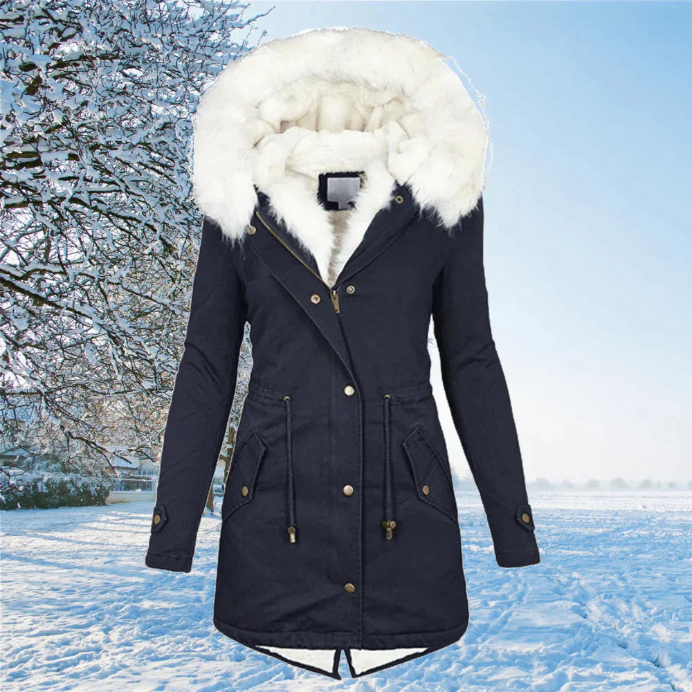 Norvielle Damen Winterparka Fellfutter