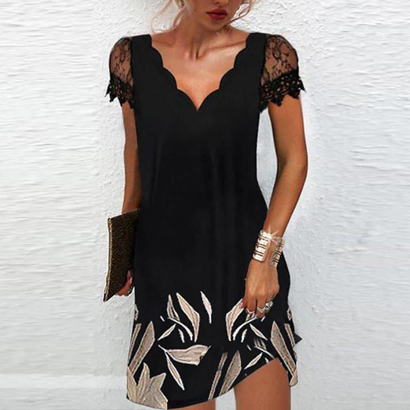Elegantes Damen Midi-Kleid