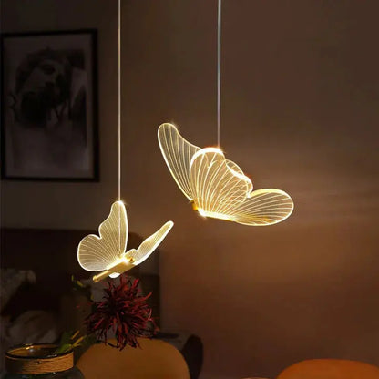 LED Schmetterlings Pendelleuchte Dekorativ - Norvielle