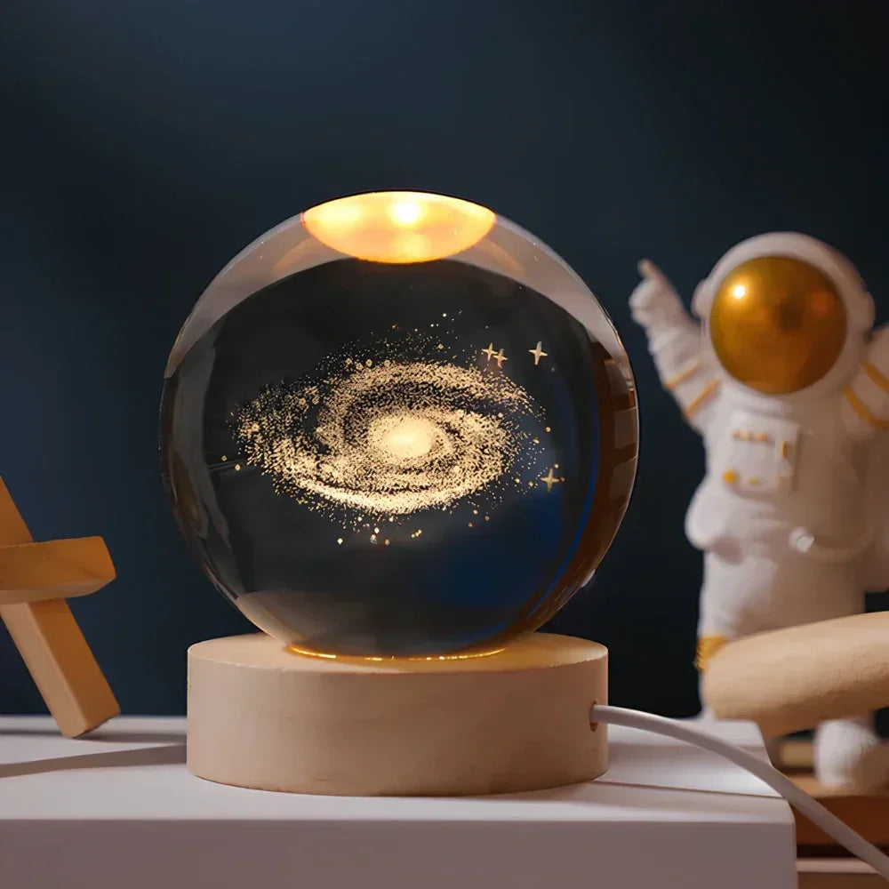 USB LED Nachtlicht 3D Kristallkugel