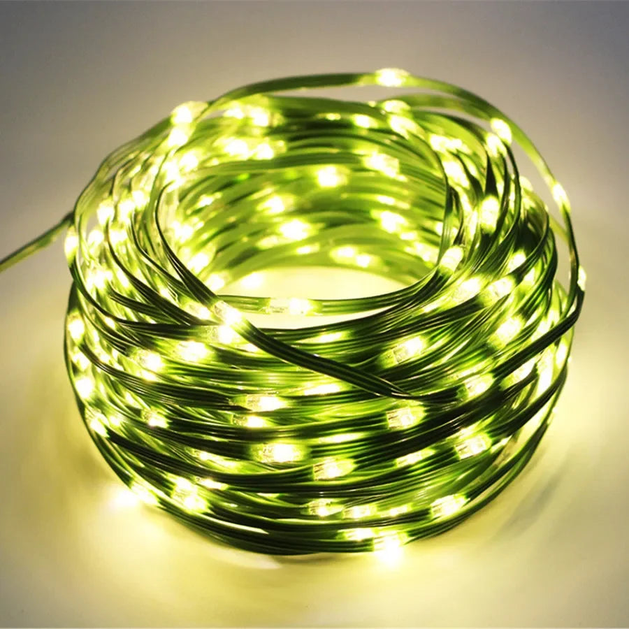 Mehrfarbiges LED-Seillicht Außenbereich