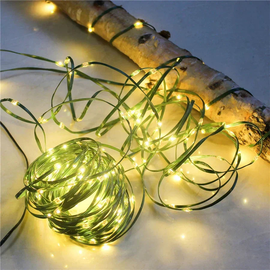 Mehrfarbiges LED-Seillicht Außenbereich