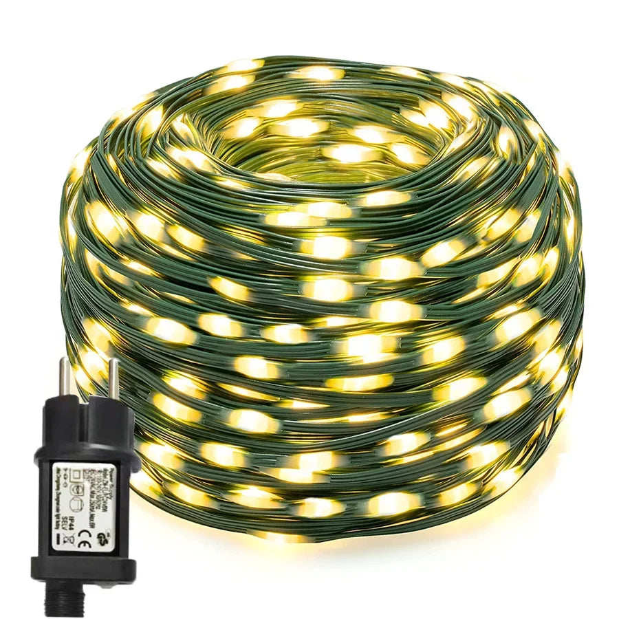 Mehrfarbiges LED-Seillicht Außenbereich