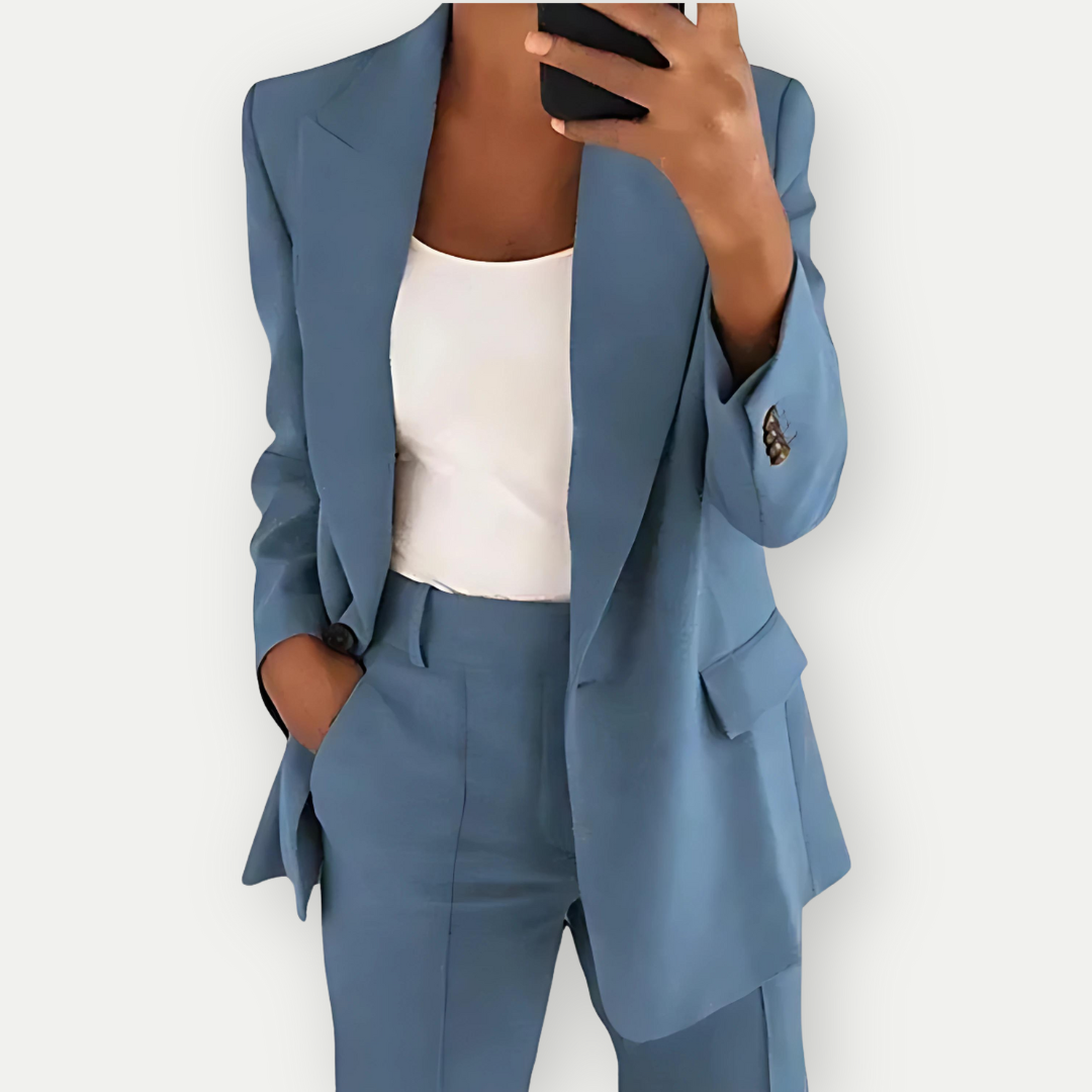 Damen Blazer Set Bequem Formal