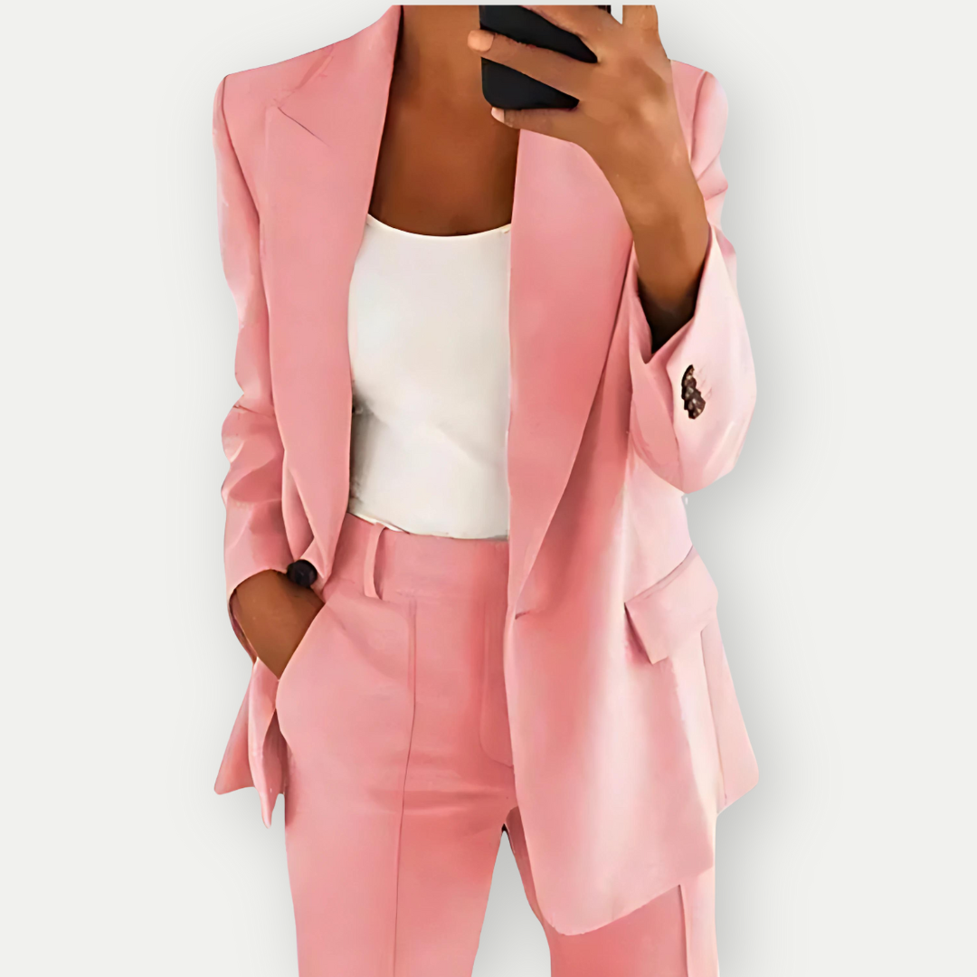 Damen Blazer Set Bequem Formal