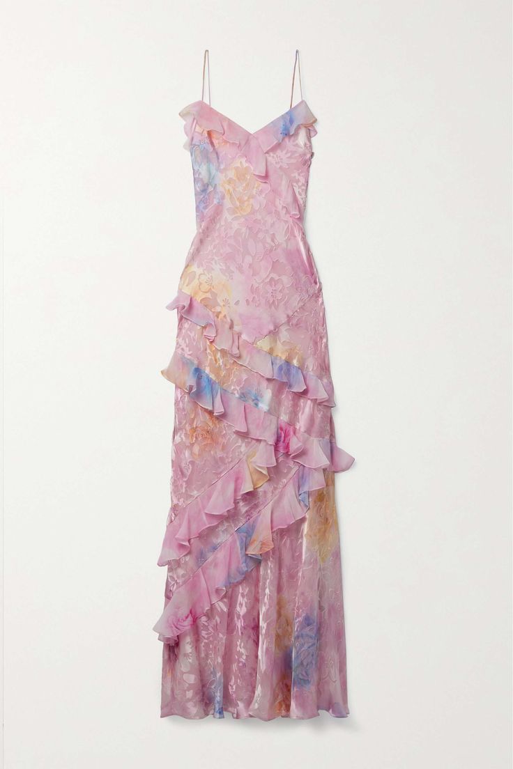 Damen Sommerkleid Rüschen Blumenmuster