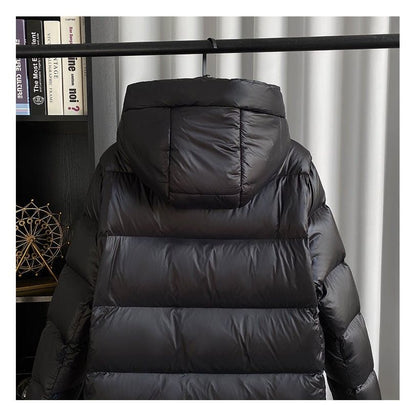 Damen Winterjacke Isoliert Mit Kapuze