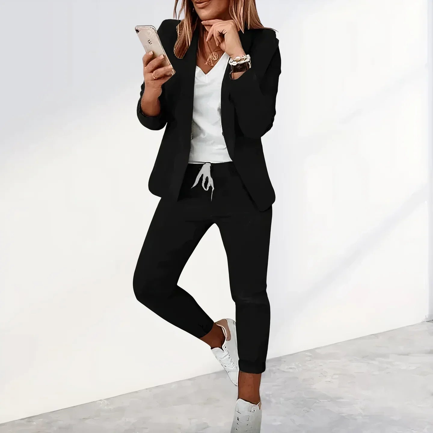Lässiges Herren Blazer Jogginghosen Set