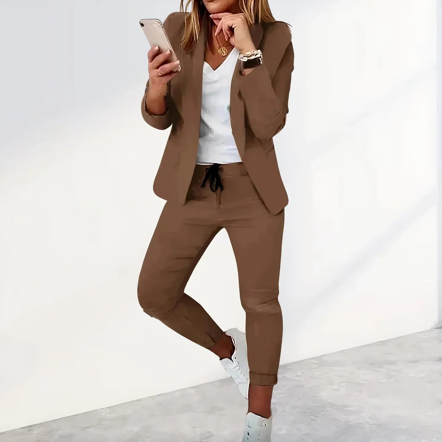Lässiges Herren Blazer Jogginghosen Set