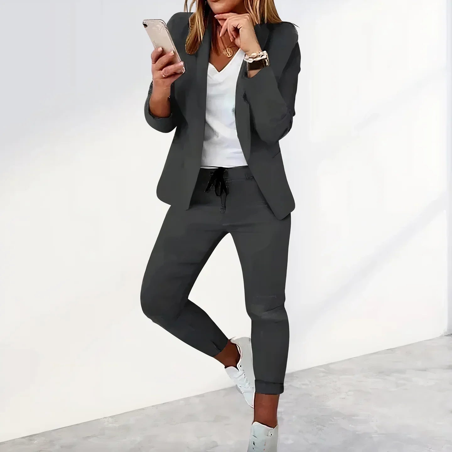 Lässiges Herren Blazer Jogginghosen Set