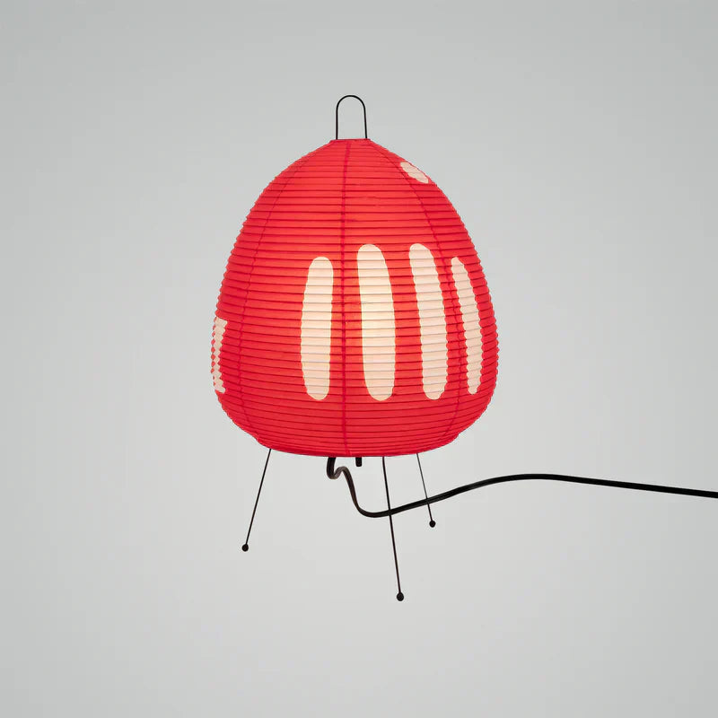 Tischlampe Reispapier Japanisches Retrodesign Weiß